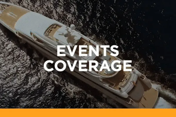 Events coverage — showreel on Vimeo. A superyacht seen from above.